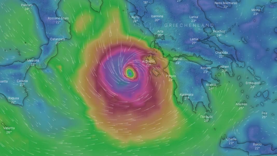Météo : Medicane rencontre la Grèce aujourd'hui