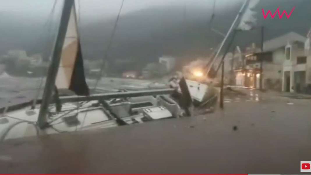 Medicane: "Ianos" sinks yachts in harbours