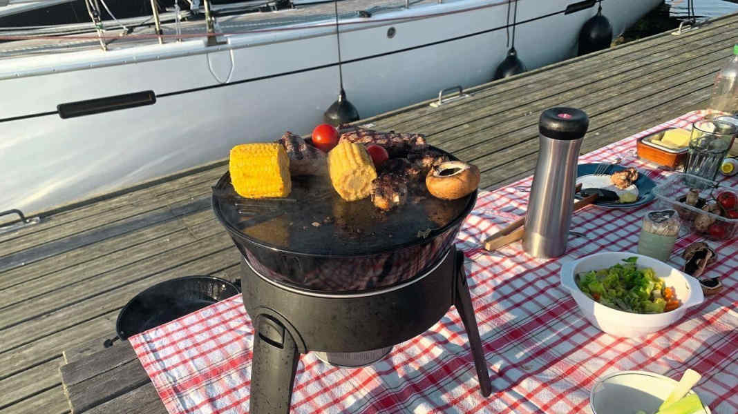 Extended barbecue season: gas barbecue for on board