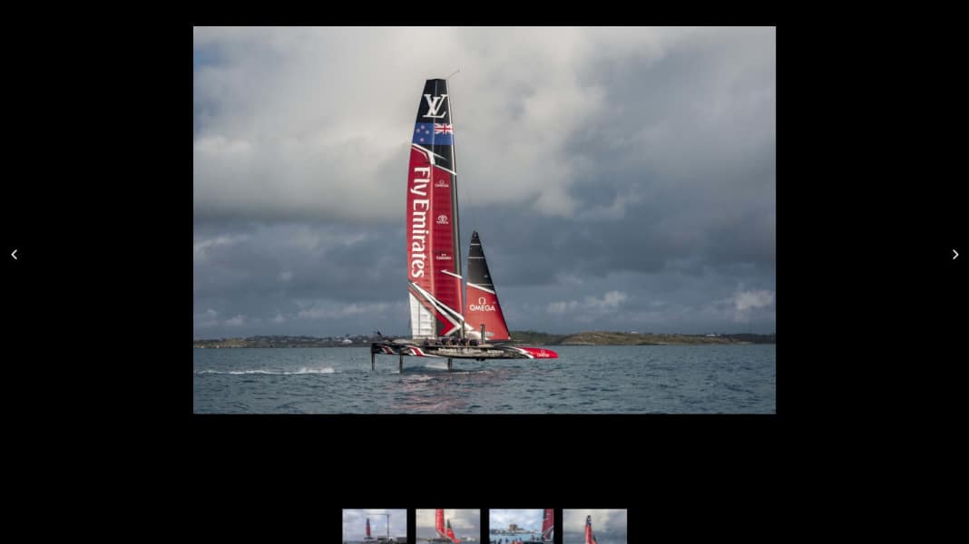 America's Cup: Kleine Muskelschau im Great Sound