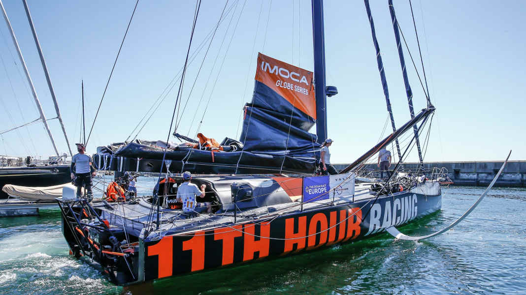 La seconda tappa della prima Ocean Race Europe è in corso: Team 11th Hour Racing riparte dopo lo shock da collisione