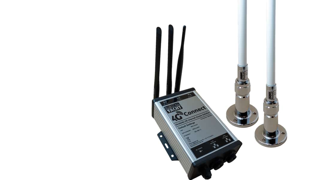 Internet on board: Out of the dead zone: LTE Wi-Fi router from Digital Yacht
