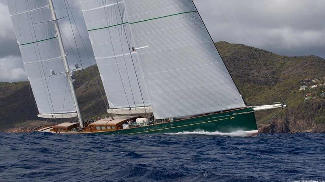 Superyacht Challenge Antigua : l'équipage de "Hetairos" d'humeur record : une géante dans son élément