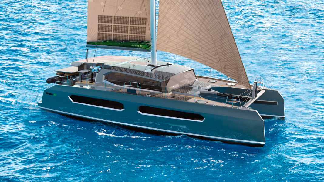 Projet de bateau durable : un catamaran de 55 pieds en aluminium recyclé