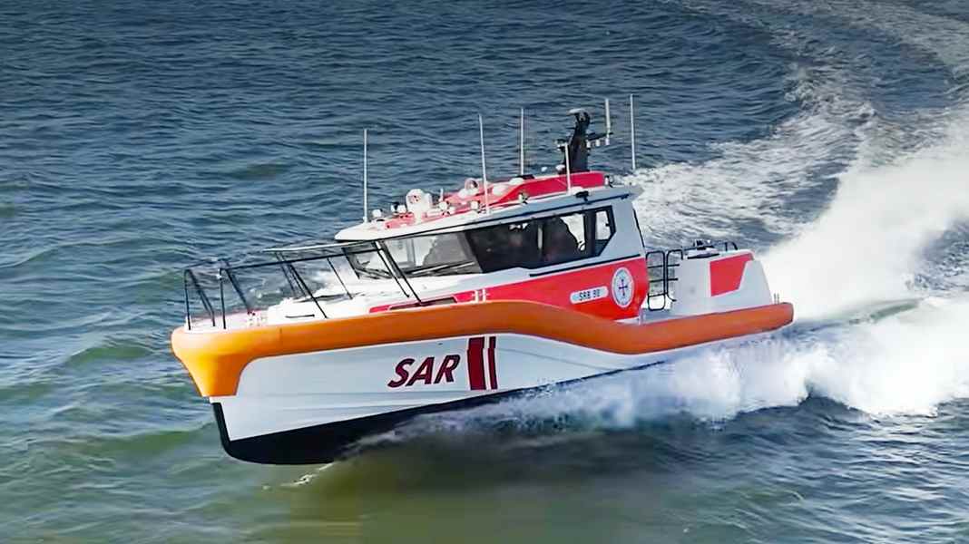 Soccorso in mare: SRB 90 - Il nuovo prototipo effettua la sua prima prova in mare in Finlandia