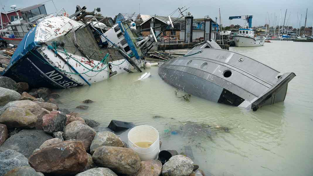 Mareggiate nel Mar Baltico: un futuro cupo per i porti danesi