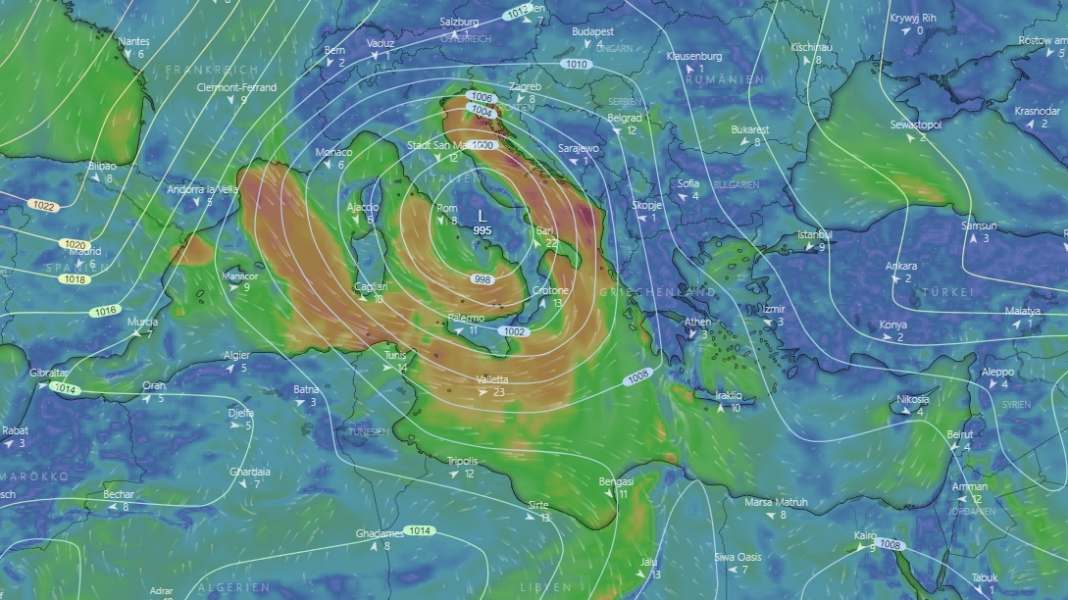Stationary lows: Severe storms in Croatia and Italy - climate change?