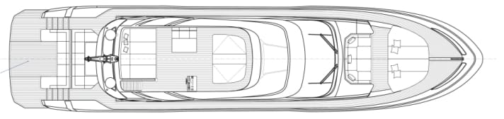 Lifting platform: The bathing platform rises a good metre and opens the gate to the 4.50-metre tender, becoming a diving platform or an elevated seating area.