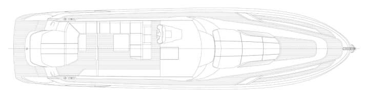 Durchgang: Cockpit und Aufbau zieren L-Sitzflächen. Otam realisiert hier auch eine Walkaround-Umgebung, ohne achterne Liegefläche.