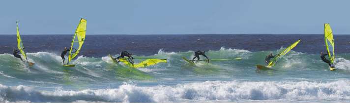 With a good backside wave ride, you can have a lot of fun even in poor conditions.