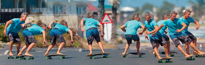 The movement sequences are much closer to windsurfing than to skating, says Peter Garzke.
