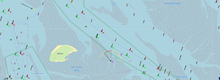 Narrow fairways, sandbanks and strong tidal currents repeatedly put sailors in distress in the notorious sea area between the Jade and Weser rivers. The single-handed sailor drifted helplessly north-east of the uninhabited island of Mellum on Thursday night