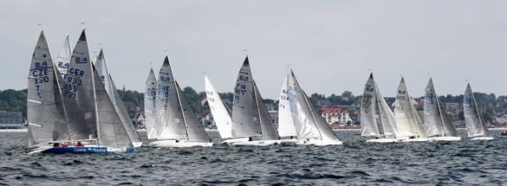   The 2.4mR fleet is regularly deployed off Kiel
