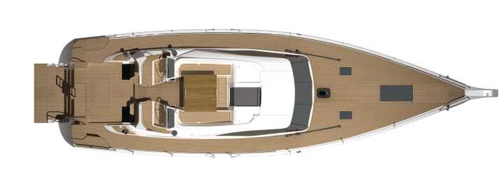 Oyster 515 mit ausgeklappter Badeplattform. | Illustration: Oyster Yachts