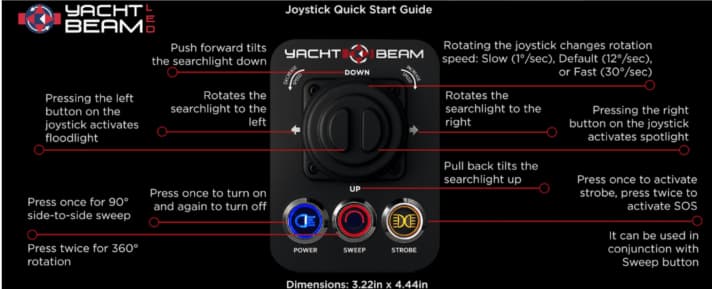 Der Joystick von Yacht Beam.