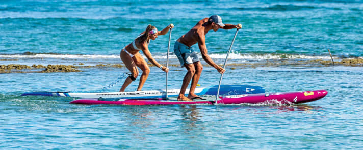 Freeman sees great potential in flat water paddling as fitness training.