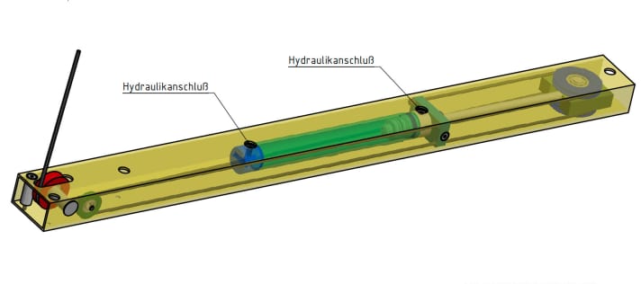   En détail : Power-Box pour la quille relevable du Dehlya 25