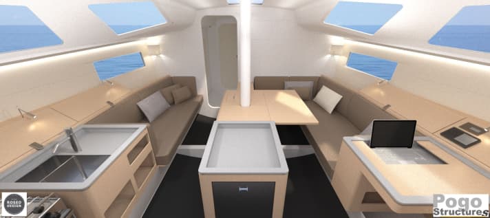   Inside a pogo for living