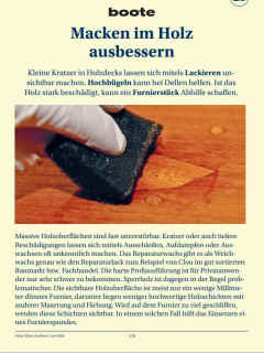 Guide 23: Macken im Holz ausbessern