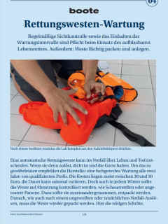 Seemannschaft 4: Rettungsweste - Wartung