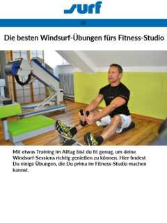 Guide 29: Die besten Windsurf-Übungen fürs Fitness-Studio
