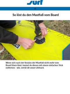 Guide 30: So löst du den Mastfuß vom Board