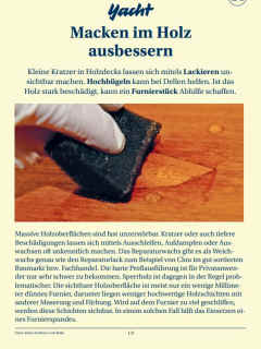 Guide 25: Macken im Holz ausbessern