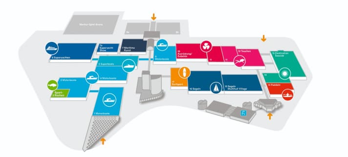 Plan du hall 