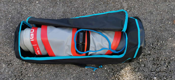 Inflatable boards can be packed very compactly and are super transportable.