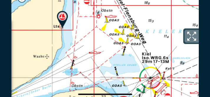   The training areas for submarines are located in Eckernförde Bay, among other places