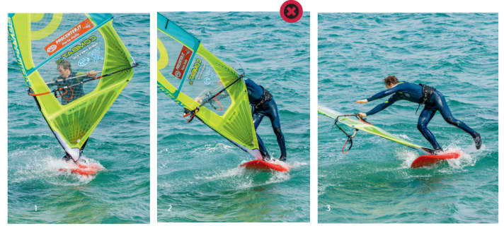 Incorrect: The mast arm is stretched when rotating
