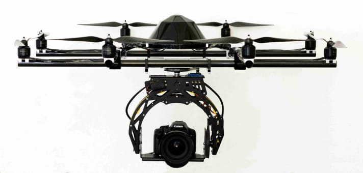   De tels drones-caméras volants sont utilisés au large de Travemünde