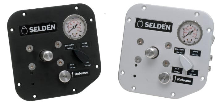   Seldén's pump panels are double-acting and control up to four functions