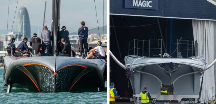 Voluminöser Unterschied: “Britannia” (l.) und “Patriot 2.0” (r.) im direkten Vergleich