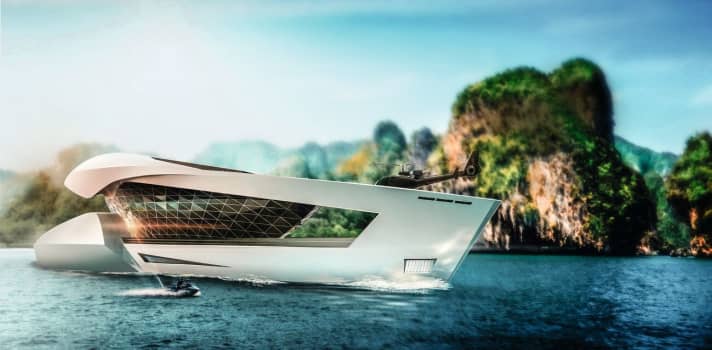 Futuristic yacht designs. | e.