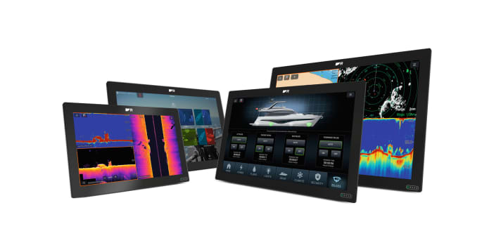 Glass bridge chartplotter from Raymarine