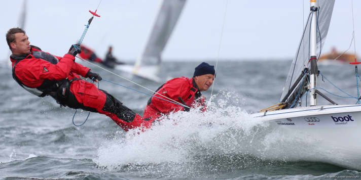   Nimmersatt auf der Förde: Wolfgang Hunger und Julien Kleiner bei der Kieler Woche 2013