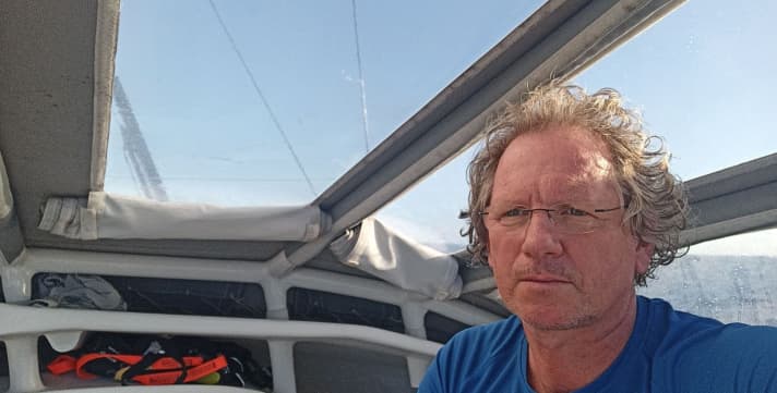   Frank Sturm aus Berlin bei seiner Transatlantik-Premiere