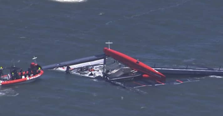   Artemis capsize