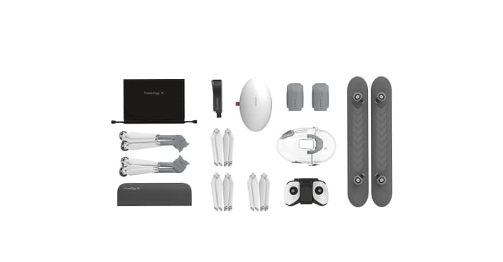   The Wizard set contains two batteries, the floats and the waterproof housing