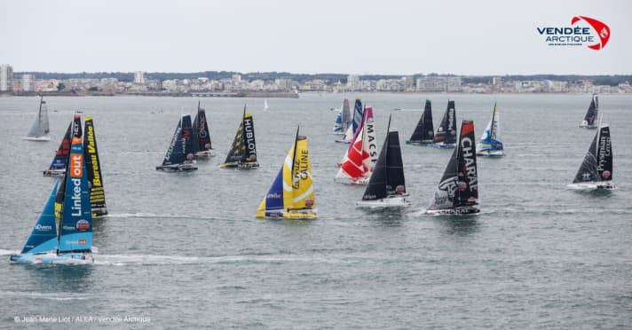   Un totale di 25 Imoca ha preso il via domenica alla 2a edizione della Vendée Arctique Les Sables-d'Olonne