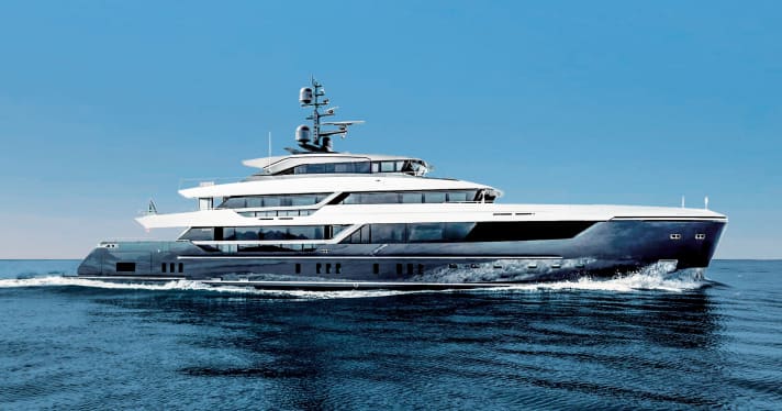 Sanlorenzo: Die zweite 57Steel „Virtuosity“ designte Piero Lissoni. Zudem zeigen die Italiener erstmals das 44-Meter-Modell X-Space.
