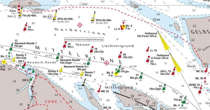   Modification du chenal dans l'aire extérieure