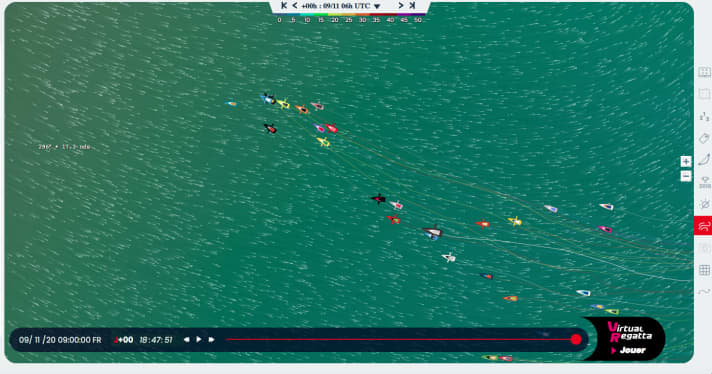   Situation de la course ce matin