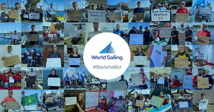   De nombreuses personnalités de la voile ont rejoint la campagne #BacktheBid