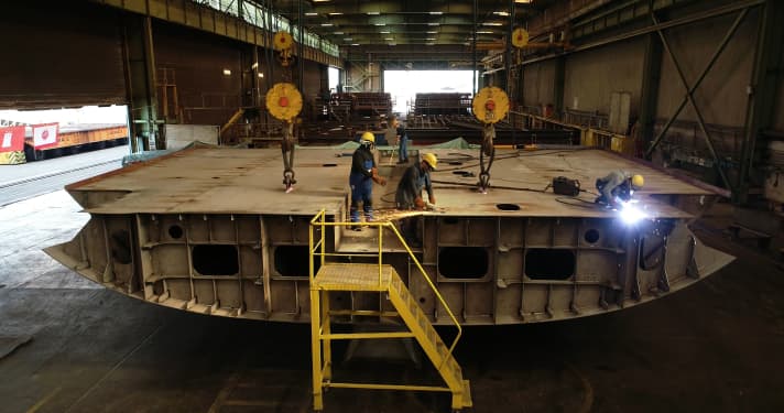 Keel laying of Abeking & Rasmussen's 118 metre project 6507 | 07