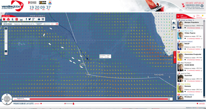   Status of the race this morning at 9am