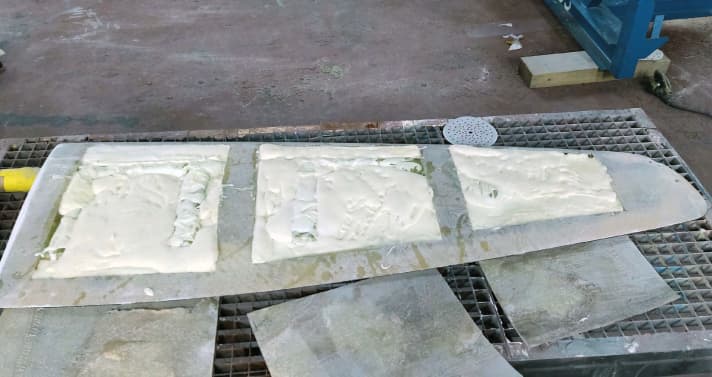 Riparazione delle pale del timone