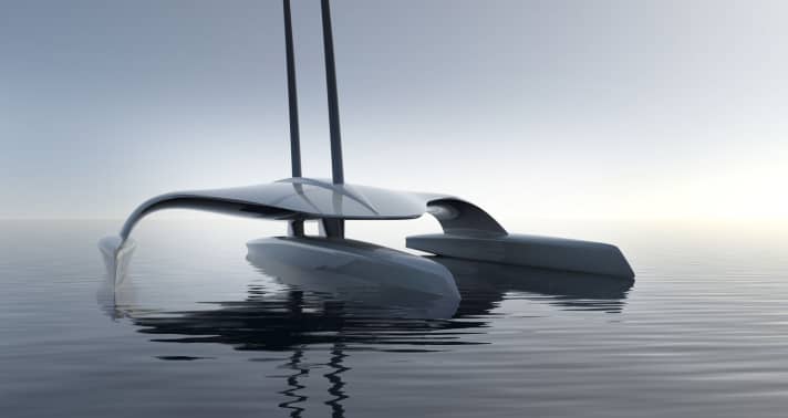   The 32 metre long sailing robot "Mayflower" from Plymouth University