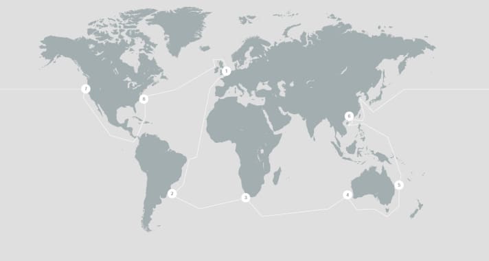 Un tour du monde : le parcours de la Clipper Round The World Race 2023-24